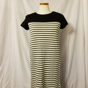 Striped color block dress